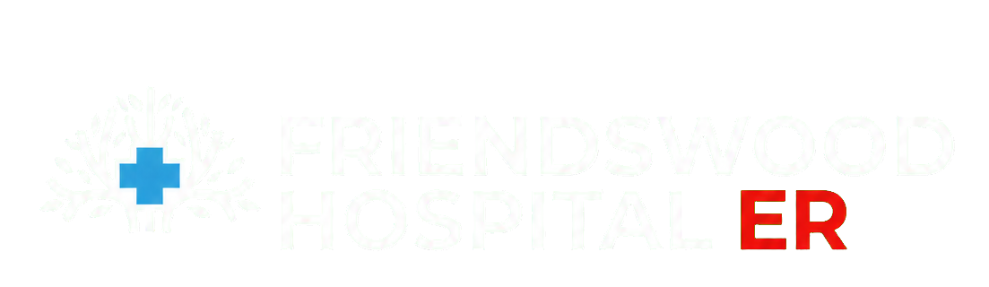 Friendswood Hospital ER logo featuring